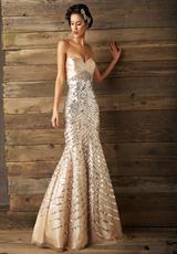2012 MacDuggal Prom Dresses 6033D.  Available in Black/Black, Nude/Silver, Red/Red
